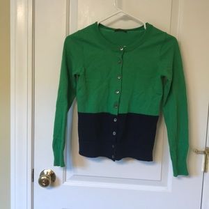 Color block J. Crew cardigan